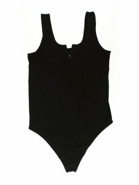 torrid Black Scoop Neck Bodysuit with Front Notch